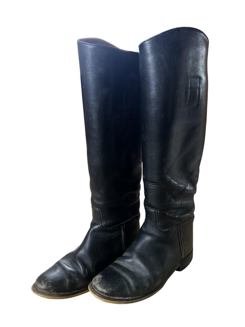 Marlborough Riding Boot Womens Size 5 Black Leather Knee-High Lined England